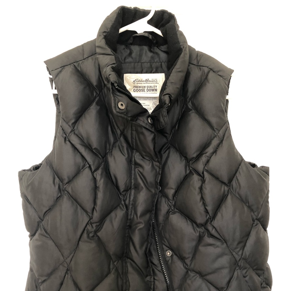 Eddie Bauer Black Goose Down Vest